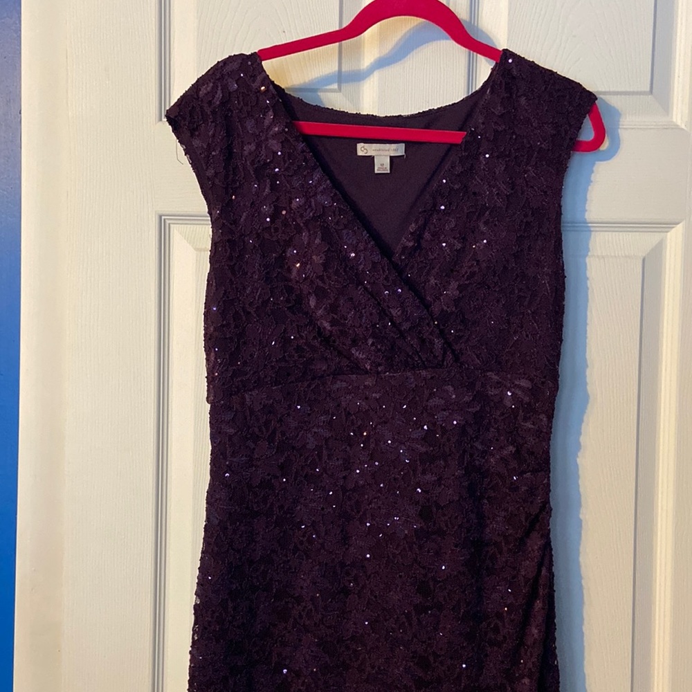 Plum cocktail dress